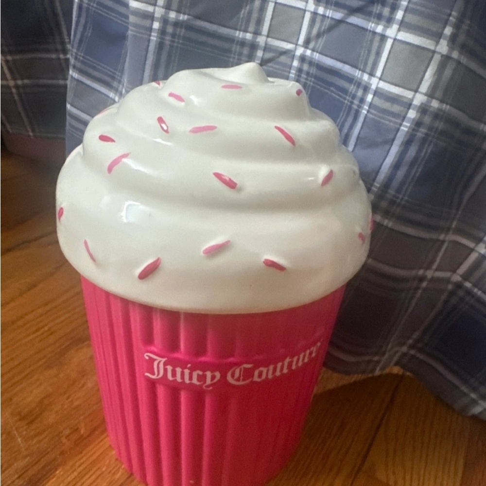 Juicy Couture Pink and White Cupcake Storage Container